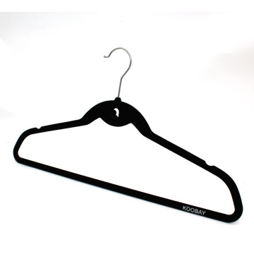 Hotel Flocked Hanger, Cheap Velvet Hanger, Wholesale Top Hanger